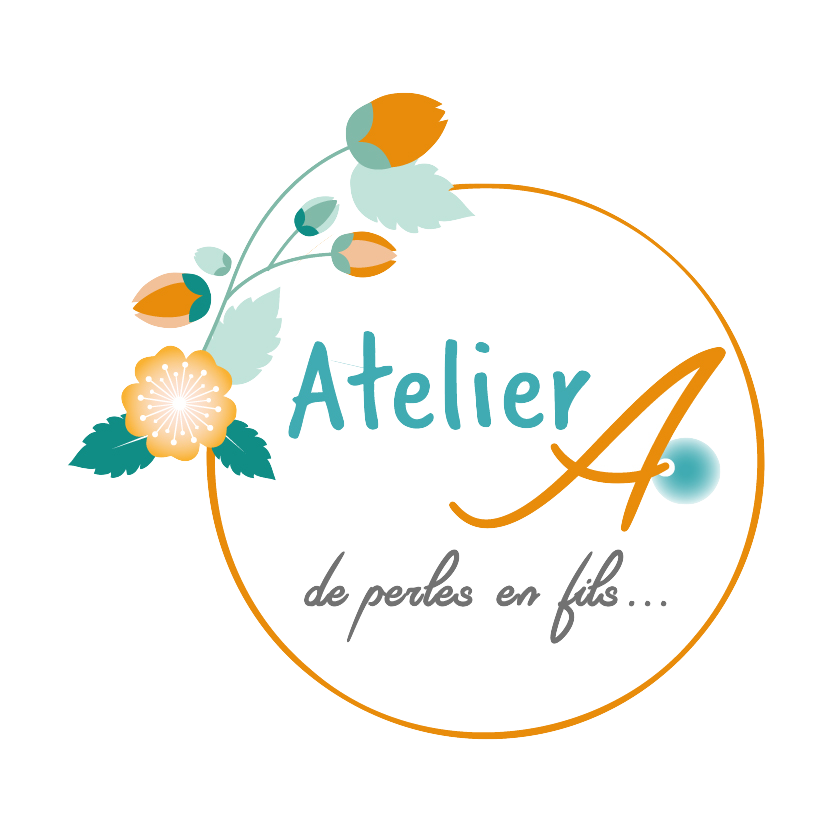 Logo Atelier A - transparent – bijoux en perles Miyuki faits main