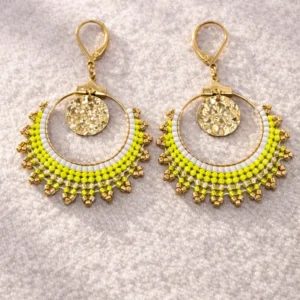 Boucles D'Oreilles CALISTA en perles miyuki - Atelier-A